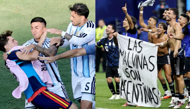 La FIFA sancionó a Leandro Paredes con 10 partidos por su pelea en la final del Mundial y multó a Argentina por la bandera de Malvinas