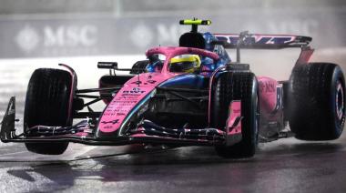 Tras una clasificación marcada por la lluvia, Colapinto largará 15° en Las Vegas