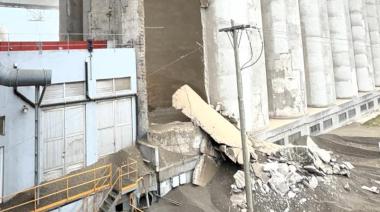 Terminal Quequén: cedió parcialmente la estructura de un silo de casi 100 años. Sólo hubo daños materiales