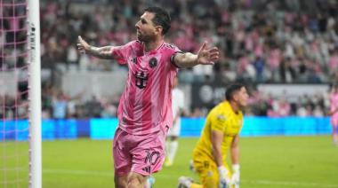 Messi sumó su primer doblete, una asistencia y un nuevo récord con el Inter Miami post Mundial
