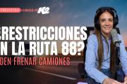 Piden restringir el tránsito pesado en la Ruta 88